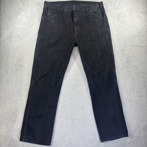 Dickies Jeans Mens 38x32 Black Denim Pants Work Utility Carpenter Y2K Retro‎